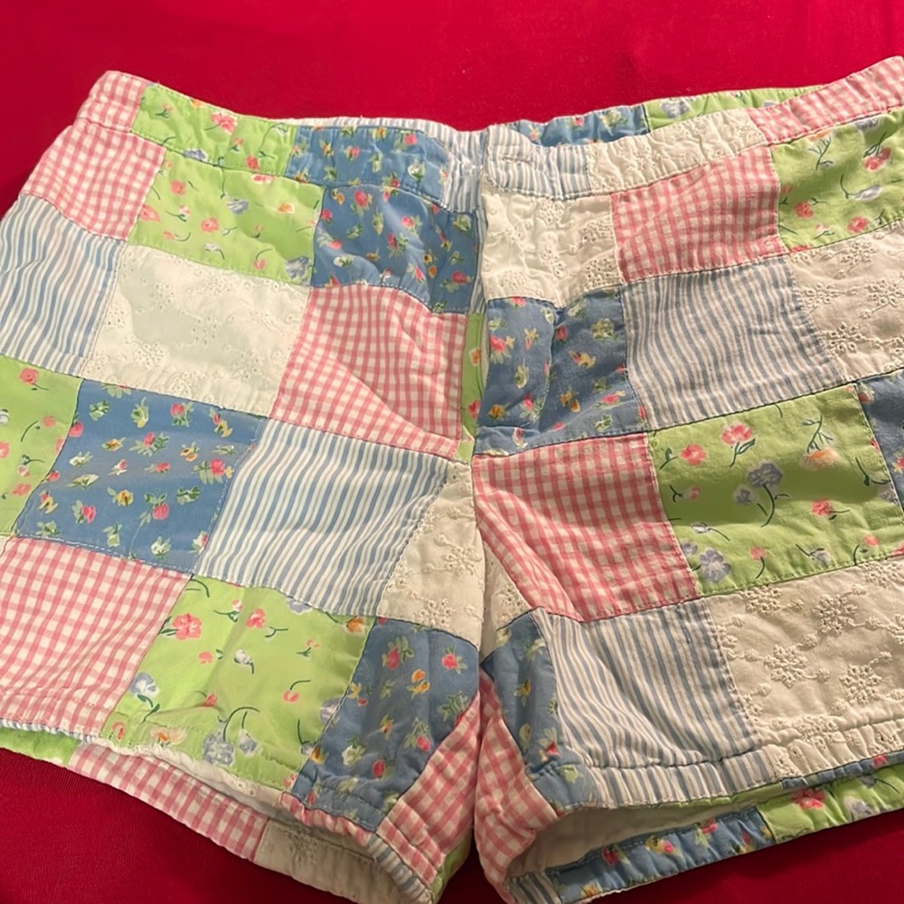 Hartstrings patchwork girls shorts size 14
